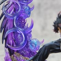 Figura De Anime Demon Slayergk 23cm Luz Destacada Tsugikuni Yoriichi Y Kokushibo Batalla Furiosa Estatua Decorativa Para Escritorio Regalo Para Fans - details 23