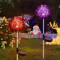 Lámpara Solar De Jardín Con Balón De Hierro Y Remolinos Flor LED Exterior Impermeable Decoración De Noche Para Atrio Artística - details 1