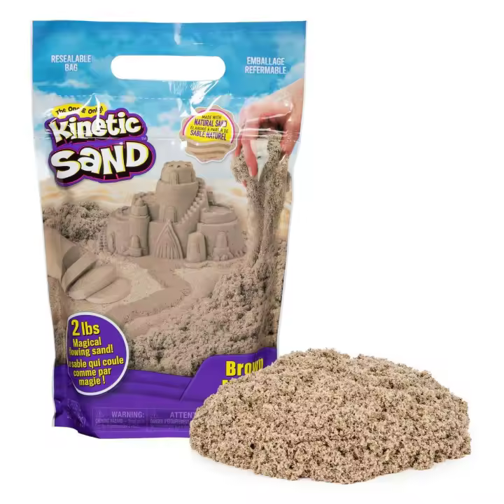 SPIN MASTER - KINETIC SAND - 907 g de Arena Mágica para Mezclar, Moldear y Crear - Kit Manualidades Niños - 6053516 - Juguetes Niños 3 Años + - 1