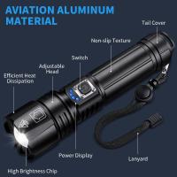 Linterna Recargable De Alta Luminosidad 990000 Lumen LED Brillante Con 5 Modos Potente Y ImpermeableLinterna De Distancia De Iluminación > 500 Metros - details 12