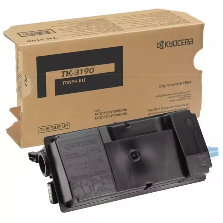 Tóner Láser Negro Kyocera TK3190 con Rendimiento de 25000 Páginas - 1