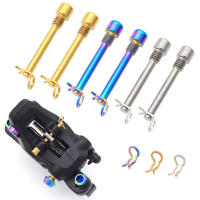 2Pcs Juego De Pastillas De Freno De Disco De Bicicleta Con Tornillo De Aleación De Titanio Para Calipero Accesorios De Ciclismo - details 0