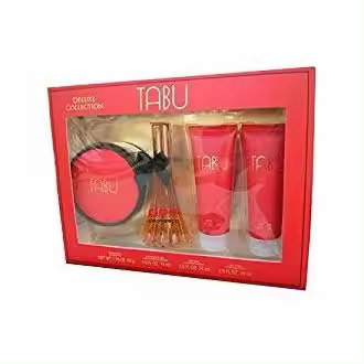 TABÚ ESTUCHE EDT 74 ml vapo + GEL ducha 75 ml + Body milk 75 ml + polvos de talco 50 g - 1