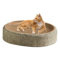 Cama De Rascado Para Gatos En Forma Oval Resistente Al Desgaste Sisal Almohadilla De Descanso Multifuncional Para Mascotas - details 2