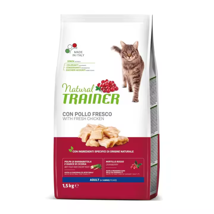 Natural Trainer Adult Pollo - Alimento Seco de Pollo para Gatos - 1