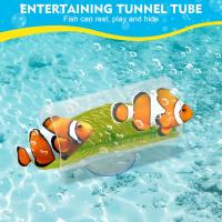 1pc Tubo De Acrílico Para Acuario Pez Betta Pequeño Tunnel/Hollow Diseño Para Mejor Observación De Pez Betta Decoraciones Para Tanque De Pez Betta - details 4