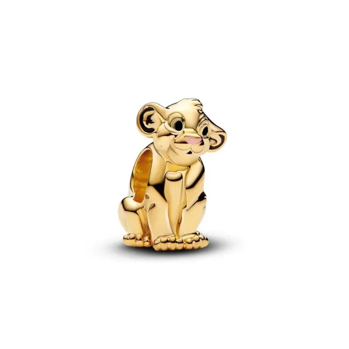 763376C01 - Charm con un recubrimiento en oro de 14k Simba El Rey León de Disney​ Pandora 763376C01 PANDORA Raíz Joyas de Plata Joyas Pandora MUJER inicio Charm Pandora Colgantes de Plata Mujer Pandora Original - 1