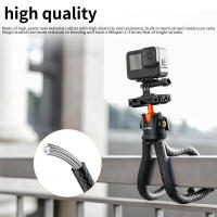 Trípode De Octopus Flexible Mini Con Montura De Hielo Cabeza De Balón Giratoria 360 ° Soporte De Carga Máx. 2KG Placa Rápida Para Cámara DSLR Mirrorless System Video Y Smartphones - details 4
