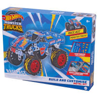 Hot Wheels Juego de Construcción en Metal para Niños Race Ace Monster Truck, Camión de Competiciones, Juguete para Niños y Niñas +8 Años, Regalo Cumpleaños, Comunión, Color Azul - details 2