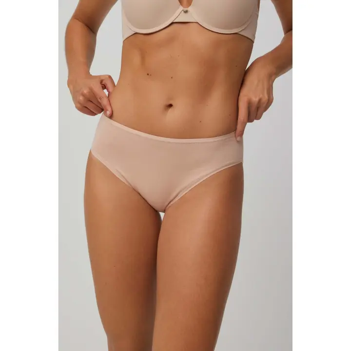 Ysabel Mora - Pack de 2 bragas midi básicas nude - 1