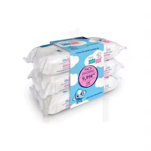 Toallitas para Bebé Sebamed PR 3x60ud - 1