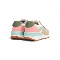 HLUNA - Zapatillas Deportivas Sneakers Playeras Mujer de Colorines - Combinación de colores Verde Beige y Camel - jf1211 - details 7