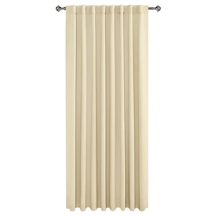 Cortinas Negras Para Sala De Estar Funcionales Y Termoaisentes De Seda Y Lino Doble Capa Con Encaje Moderno Para Dormitorio Y Oficina - 1