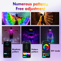 Alas LED RGB IC Con Control Remoto Inteligente Para Danza Del Vientre Traje De Mariposa Fluorescente Colorido Para Adultos Disfraz De Halloween - details 5