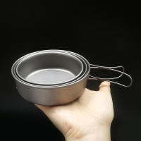 Lixada Tazas De Titanio Ultraligeras Para Camping Y Viajes Con Asas Plegables Utensilios De Cocina Al Aire Libreware De Mesa - details 19