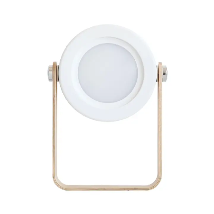 Lámpara De Escritorio 3D Luz De Linterna USB Luz Blanca Ajustable a Tres Niveles Luz Nocturna Portátil Para Exteriores Material ABS - 1