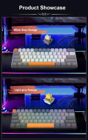 Teclado Mecánico De Juego REDRAGON L61 RGB Con Bluetooth 5.0 Y 2.4G Teclas Más Grandes 1.2X Para Usuarios De Mano Grande Compatible Con Computadora Tablet Y Laptop - details 14