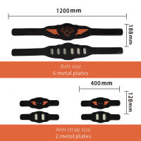 Cinturón De Tonificación Abdominal Entrenador De Músculos Masajeador De Cintura Recargable Equipo De Fitness Para Abdomen Y Brazos Material Compuesto Multi Tamaño - details 7