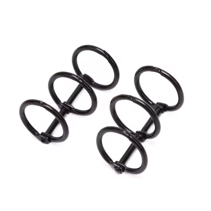 2Pcs Anillo Metálico Para Cuaderno De Hojas Sueltas 3 Anillos Clip De Círculo Abrazadera De Tornillo Espiral DIY Scrapbook Suministros De Escritorio - 1
