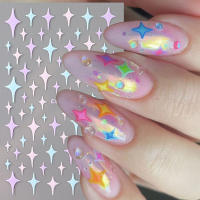 Pegatinas De Uñas 3D Estrellas Y Flores Pequeñas Corazones Y Labios Transferencia De Agua Decales DIY Decoraciones Para Manicura Adornos Foils - details 4
