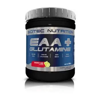 Scitec Nutrition EAA + Glutamine 300 Gramos para Potenciar Entrenamientos - 1