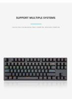 Teclado Mecánico De Juego Mini K620 RGB Con Retroiluminación Teclas Personalizables Y Hotswap USB Para PC Rosa Y Blanca - details 27