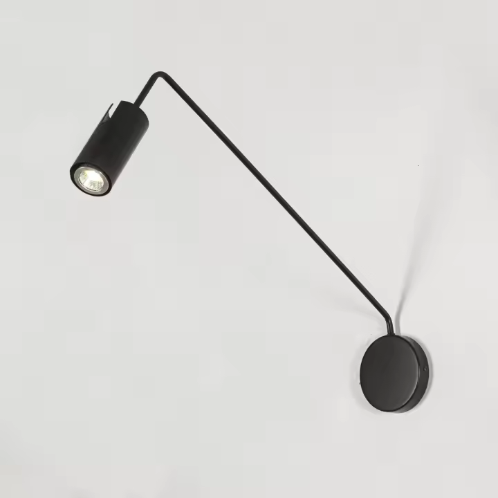 Ledkia Lámpara de Pared Orientable Metal Magno Negro - 1