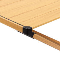 Mesa plegable regulable en altura Aktive para camping estilo Glamping, medidas 88,5x70,5x43cm. - details 2