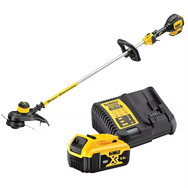 DeWalt DCM561P1-QW DCM561P1-QW-Desbrozadora sin escobillas XR 18V 5.0Ah 33cm, 18 V - 1
