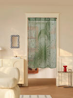 Cortina De Puerta De Encaje Transparente Para Ramadan Con Sol Y Luna Decorativa Para Salón Cocina Marco De Puerta Barreira De Protección - details 5