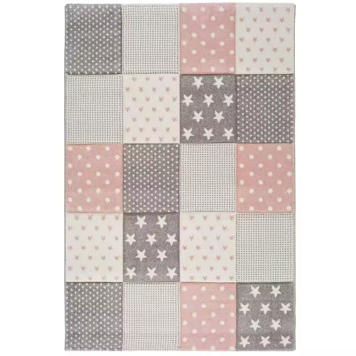 ATTICGO Alfombra de Interior Estilo Infantil en Rosa - Toys 22725 | 120x170 cm - 1