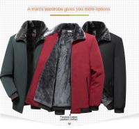 Chaqueta De Poliéster Impermeable Para Hombres Con Capucha Casual De Invierno Cuello Erguido Manga Larga Abrigo Acolchado Windbreaker Outerwear - details 2