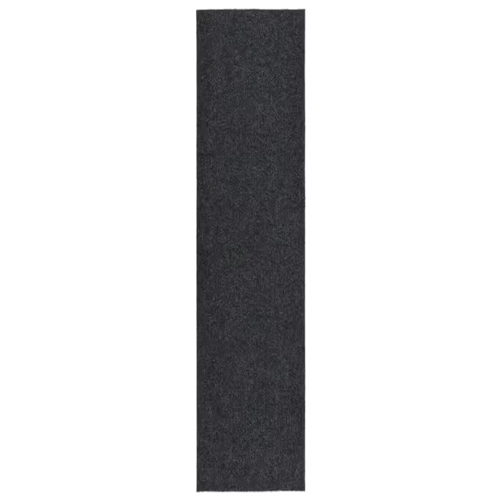 vidaXL Alfombra de pasillo atrapa suciedad 100x450 cm gris antracita - 1