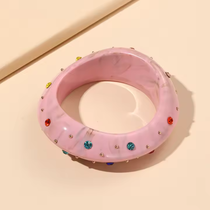 Pulsera De Cuff Retro Clásica Para Mujer Joyería De Moda Con Cristales Y Geometría Irregular Pulsera De Charms Para Damas Tendencia Nueva - 1