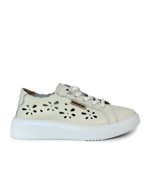 ZAPATILLAS DE PIEL BEIGE CON ELÁSTICOS HAPPY MONK MANACOR-003 - 1