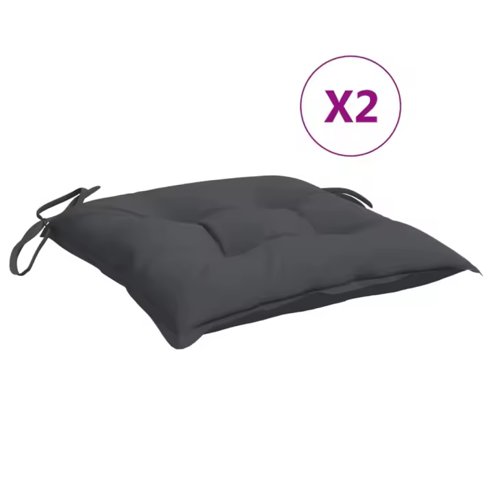 Fundas de jardín 2 UDS Tela Oxford antracita 40x40x7 cm - 1