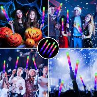 10/15/20Pcs LED Glow Sticks Coloridos Y RGB Para Fiestas Nocturnas Accesorios De Iluminación Para Bodas Cumpleaños Navidad Xmas - details 1