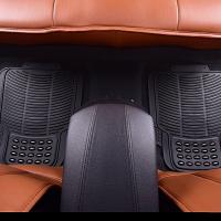 Alfombrillas Universales para Coche,Juego de 4 Alfombras Para Coche,Antideslizantes,Recortables De Caucho,Alfombras Delanteras y Traseras,Color Negro - details 6