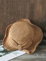 Sombrero De Paja Tejida De Verano Para Mujer Moda Con Lazo Antirreflectante Plegable Para Viajes Sombreros De Playa Panama Dulce - details 6