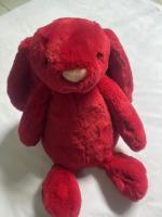 Muñeco De Peluche Jelly Cat Conejo Rojo De Navidad 30cm Juguete Interactivo Para Perros Y Gatos Suave Y Soothing Decoración Para El Hogar Regalo Para Mascotas - details 5