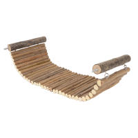 Juguete De Madera Para Animales Pequeños Puente De Escalera Interesante Para Chinchillas Y Hamsters Brindando Diversion Y Ejercicio - details 3