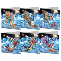 Tarjetas De Cumpleaños Hechas a Mano Con Diamantes 5D Rhinestone Arte De Artesanía Para Festival Y Navidad Pack De 12-4 Pcs - details 14