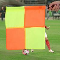 Set De 2 Banderas De Entrenamiento De Fútbol Deluxe Para Arbitros Equipos De Rugby Y Hockey Deportes Material Impermeable Tamaño 40x49cm/44x46cm - details 4