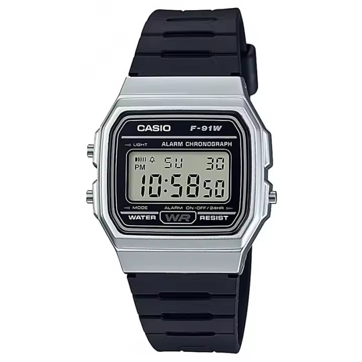 Casio F-91wm-7a Collection Reloj Para Unisex Color Plateado - 1