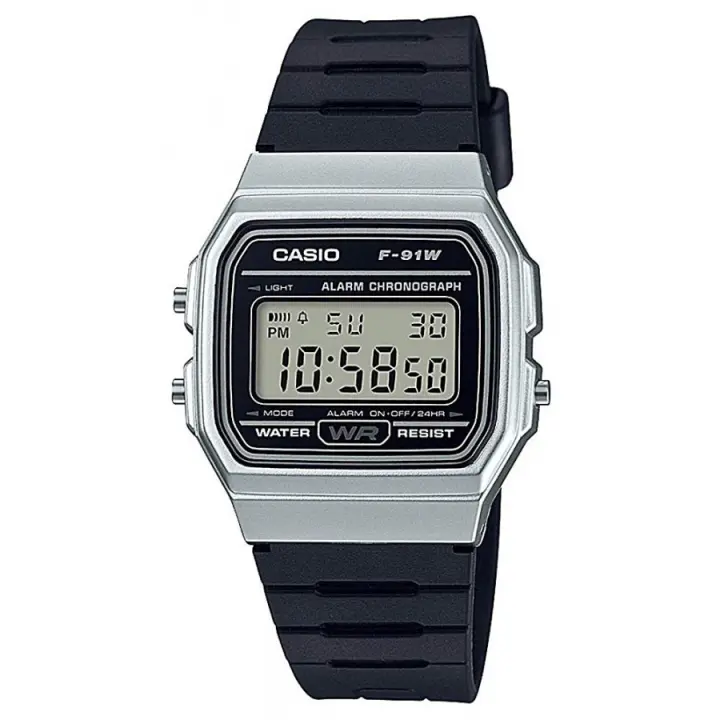 Casio F-91wm-7a Collection Reloj Para Unisex Color Plateado - 1
