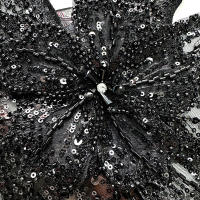 1PC Parche Bordado De Flores Colorido 3D Con Lentejuelas Y Encaje Para Ropa Aplicaciones De Tela Bordadas Con Diamantes Tamaño 28cmx30cm - details 21