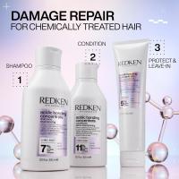 Redken | Rutina champú sin sulfatos + tratamiento sin aclarado Acidic Bonding Concentrate para Reparación Profunda, para Cabello Dañado. Formato 300ml + 150ml. - details 2