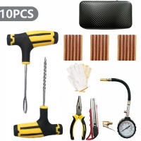 Kit De Reparación De Neumáticos Para Coche Con Herramienta De Estriado Y Tiras De Goma Set De Reparación De Agujeros Sin Pegamento Para Automóviles Y Motocicletas - details 7