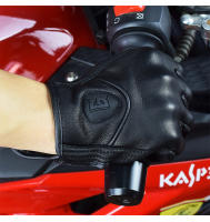 Guantes De Motocicleta Para Hombre Cuero Genuino Táctil Motocross Guantes De Carreras Negros Adecuados Para Todas Las Estaciones - details 36