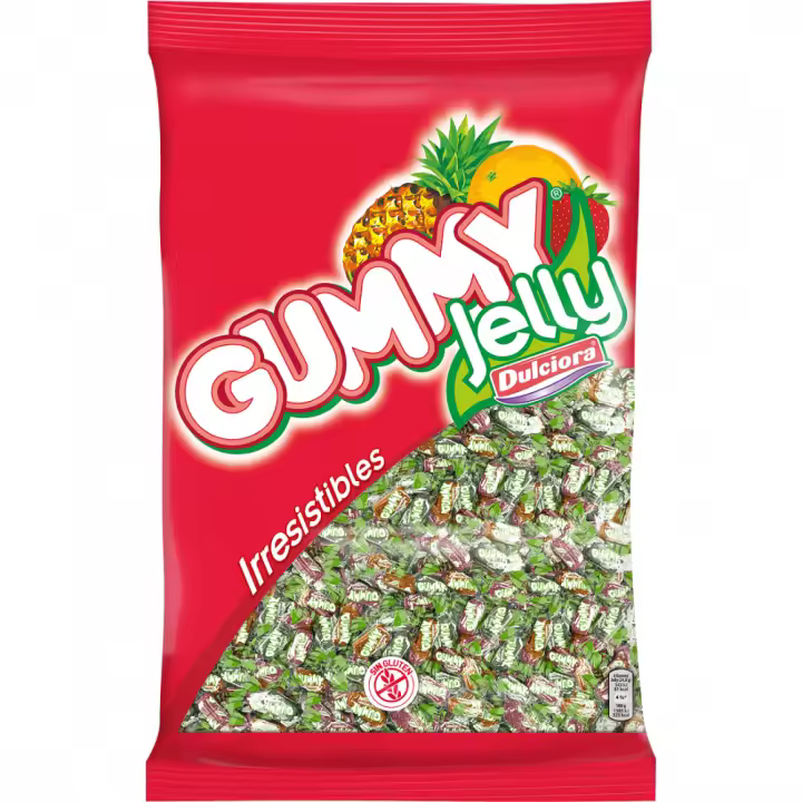 Gummy Jelly Dulciora Bolsa 2 kg - Caramelo Masticable Sabor a Frutas Gummy Jelly - 1
